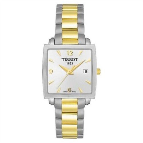 Tissot Everytime Square Stainless Steel / Yellow Gold PVD / Silver / Bracelet